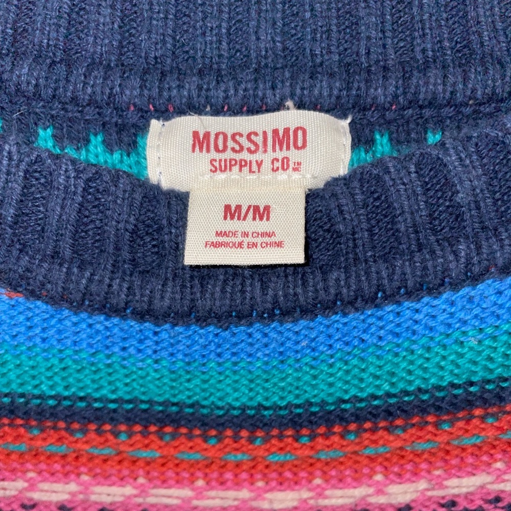 Vintage 90s Mossimo Multicolored Pullover Sweater Size M - Picture 2 of 4